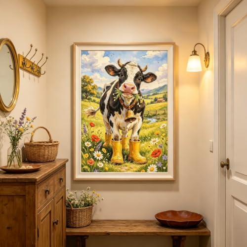 BYGFHLYW 5D Cow Diamond Painting Kit for Adults, Animal Diamond Art Kits - Image 3
