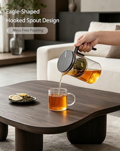 ZENS Magic Teapot with Infuser and Magnetic Lid for Loose Leaf Tea, 28oz - Image 7