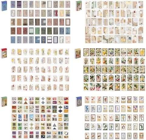 12 Sets 600 Pcs Washi Stickers Aesthetic Sticker Book - Image 4