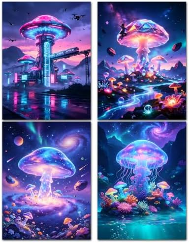 DOZEEZOP 4-Pack Diamond Art Kit for Adults, 5D Diamond Painting 12x16 Inch by DOZEEZOP