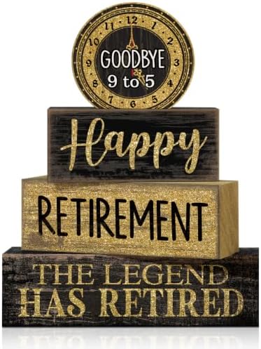 Moucuny 4 Pcs Retirement Party Decorations Happy Retirement Table Decor by Moucuny