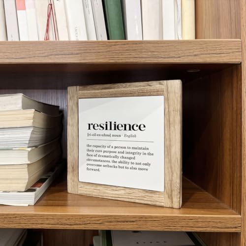 Resilience Definition Wood Block Sign - Motivational Office & Home Decor - Image 5