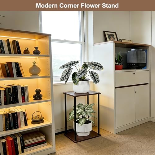 Vigordream Plant Stand Indoor Tier Metal Wood Plant Shelf for Muti Pots - Image 4