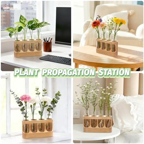 Plant Propagation Station with Wood Stand, 3-Mode 9-Level Adjustable Lights - Image 6