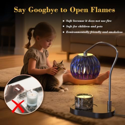 Candle Warmer Lamp with Timer & 4-Level Dimmer, Modern Decor - Image 4