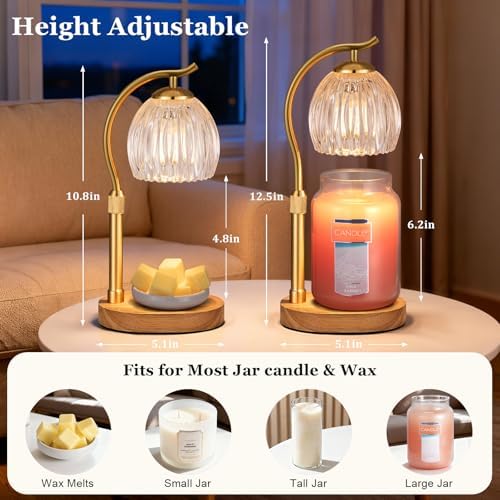 Flower Candle Warmer Lamp with 2 Bulbs- Cozy Home Decor - Image 4