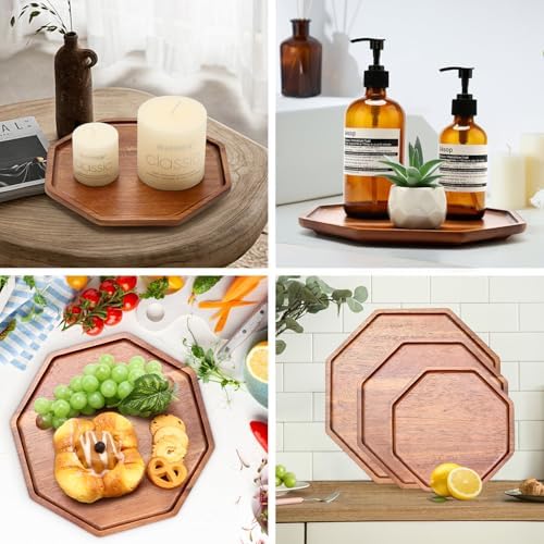 3Pcs Wood Serving Trays Charcuterie Board Cheese Platter Party Hosting Gift - Image 4