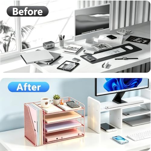 gianotter 4-Tier Paper Organizer With Magazine Holder - Image 3