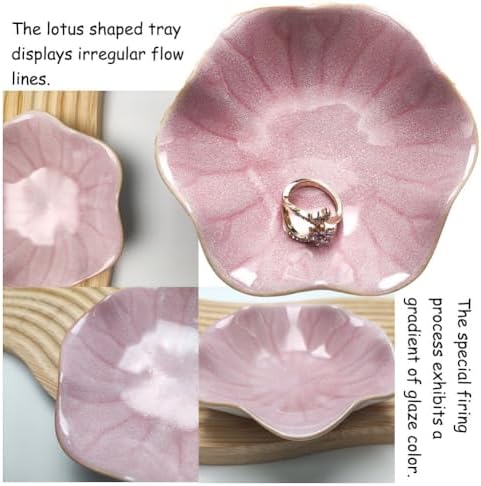 Ceramic Jewelry Tray,Leaf jewelry dish,Tiny Key Bowl,jewelry holder,small ring dishes holder,Jewelry Plate,trinket,nightstand decor for entryway table Home Decor gift for Mom women girls - Image 5
