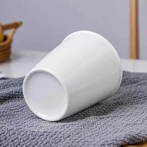 Paper Cup Design Ceramic Mug Eco-Friendly Reusable Cup, Minimalist Home & Office Use (White & 400ml) - Image 4