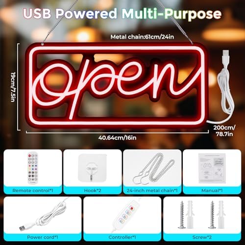 Led Open Signs for Business,Colorful and High Brightness LED - Image 4