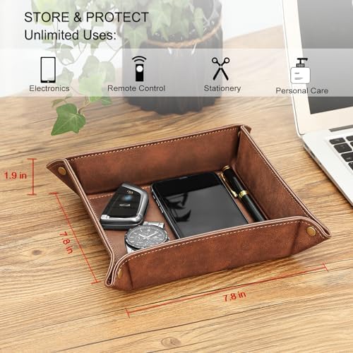 SITHON Valet Tray Desktop Storage Organizer Nightstand Caddy Holder - Image 3