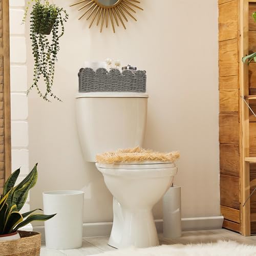 Wicker Baskets for Organizing Toilet Paper Storage Basket - Image 3