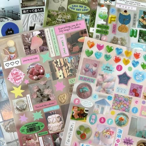 Japanese Stickers for Journaling Supplies, Kawaii Journal Stickers for DIY - Image 6