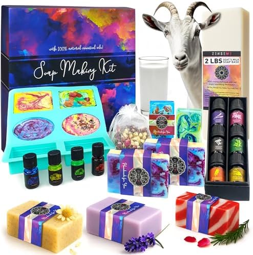 Soap Making Kit for Adults, Make Your Own Soap with Melt & Pour - DIY by Zenseme