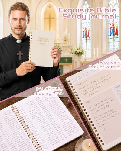 XKDOUS 40 Bible Study Kit, Journaling Supplies for Women with Case, Pink - Image 3