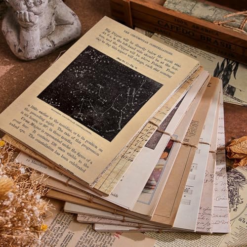 120Pcs Vintage Scrapbook Paper Kit for Junk Journal Supplies Stationery - Image 2