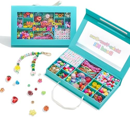 RepaTime DIY Beaded Bag Charm Kit for Women with Keychain Supplies by RepaTime