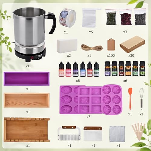 Soap Making Kit All-in-One Deluxe DIY Soap Making Supplies for Adults - Image 2