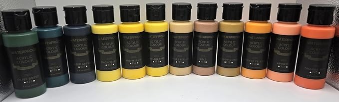 Acrylic Paint Set for Kids & Adults - Non Toxic Rich Pigments Artist Quality Great Color Jar Set for Professional Painting on Canvas, Wood, Fabric and More (36 Colors (2 Ounce Each)) MD-A13-3
