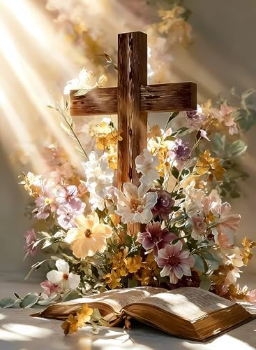 YOLENIX Cross Diamond Art Kits for Adult Diamond Painting Kit for Beginner by YOLENIX