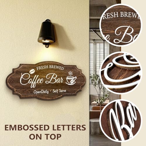 Coffee Bar Signs for Wall Decor,Vintage Coffee Accessories - Image 6