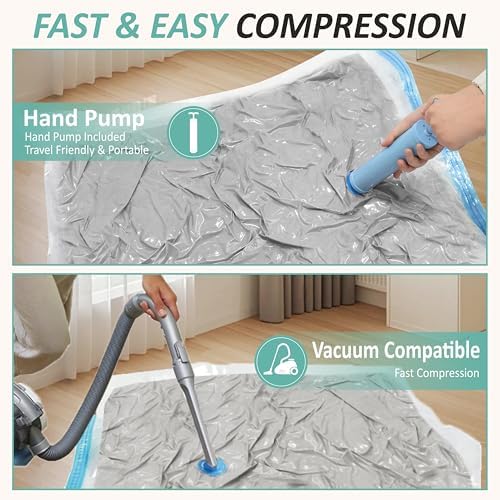 Vacuum Storage Bags with Hand Pump, Vacuum Seal Space Saver Bags,12 Medium - Image 6