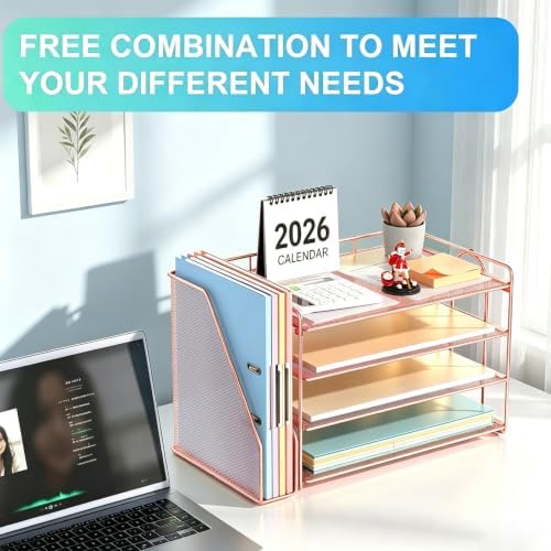 gianotter 4-Tier Paper Organizer With Magazine Holder - Image 6