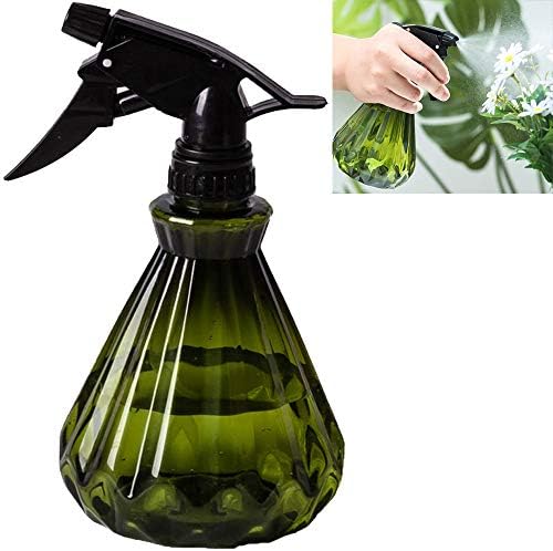 Yrzper Watering Can for Indoor Plants, Plant Mister Spray Bottle with Detachable Nozzle for Plants,Succulents, Garden Flowers Mist Small Modern Translucent Sprayer Bottle for Bonsai Plants (Green) by Yrzper