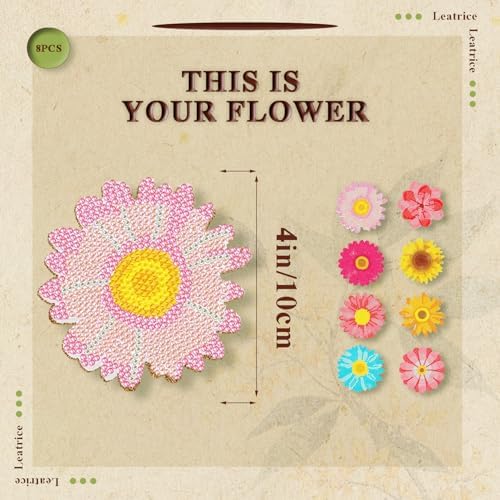 Leatrice 8 PCS Diamond Art Coasters Small Diamond Painting Kits for Adults - Image 6