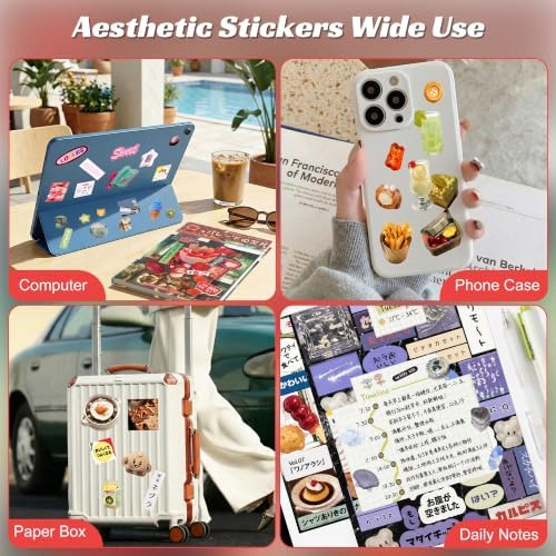 Aesthetic Sticker Book Vintage Japanese Cute Scrapbook Stickers 800+ - Image 6