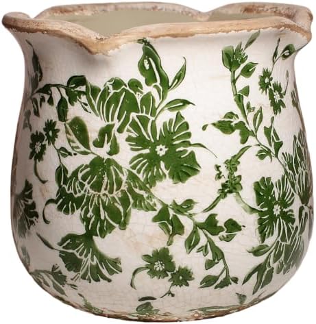 Xiaan Jiaju Tuscan Ceramic Plant Pots, Vintage Planter & Vase with Drainage by XiaanJiaju
