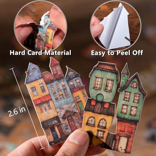 YagCu Vintage House Sticker, 90 Pcs Scrapbook Stickers, Cottage Junk Journal Supplies, Pre-Cut Aesthetic Hard Card Materials, Scrapbooking and Journaling for Adults, Decorative Arts Craft - Image 6