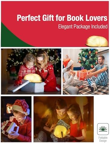 5.7 in Wooden Book Lamp, Book Lovers Gifts,Teacher Appreciation Gifts - Image 6