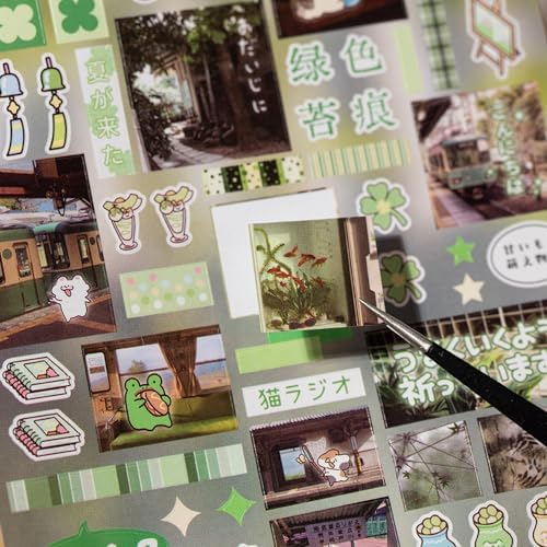 PRSTINCOL Japanese Style Sticker Book, 30 Pages of Street Scene Graffiti Adhesive Stickers for Scrapbooking Journal and Diaries, 7.7 x 4.9 Inch - Image 4