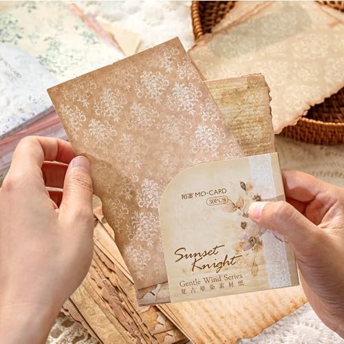 180 Sheets Vintage Scrapbook Paper, Journaling Scrapbooking Supplies, Antique Aged Looking Background Paper for Junk Journals Card Making Mixed Media Decoupage - Image 6