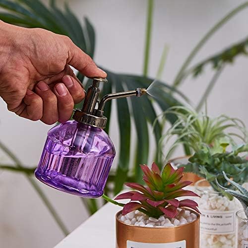 Glass Plant Mister Spray Bottle for Inside Vintage Leak Proof Purple 6.7oz - Image 7