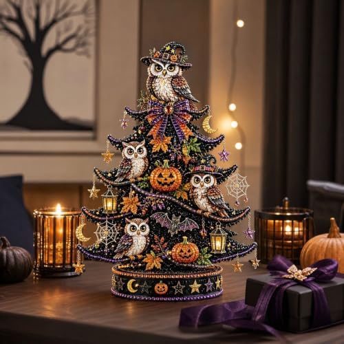 Craft Kits for Adults DIY Beaded Halloween Tree Indoor Desk Decorations Kit - Image 2