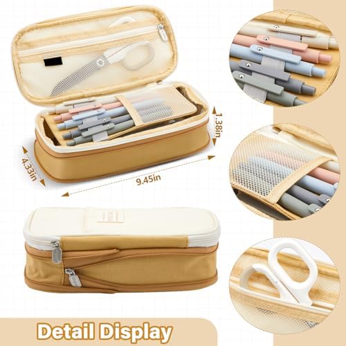 Jutom 39 Pcs Aesthetic Book Annotation Kit,Khaki,Cute Style - Image 5