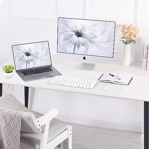 AFIING Cork Desk Mat 23.6 x 13.7, Dual-Sided Cork & PU Leather Desk Pad, Waterproof Non-Slip Desk Protector for Home Office, Study Desk & Minimalist Workspace White - Image 6