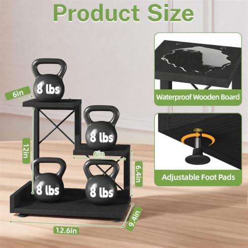 iDavosic.ly Table Top Small Plant Stand, Succulent Holder for Desk, Black - Image 3