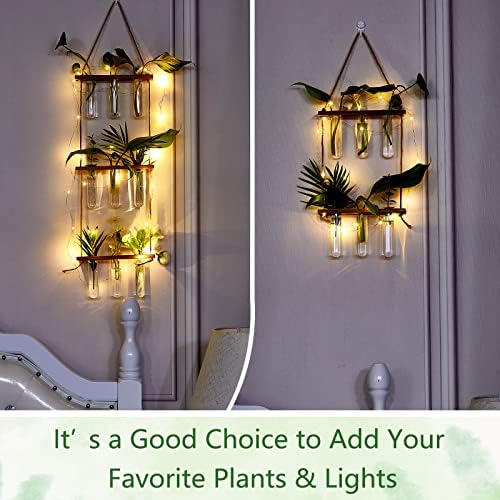 Leumoi 3pcs Hanging Propagation Station, Vertical 18 Glass Test Tubes - Image 7