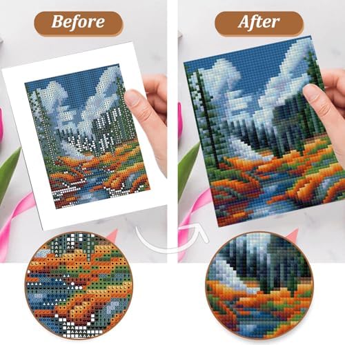 National Park Small Diamond Art Kits for Adults, 12 Pcs , 6.7x8.3 Inch - Image 6