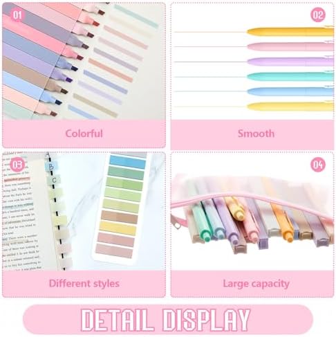 Book Annotation Kit, 24pcs Pastel Highlighters Set - Image 4