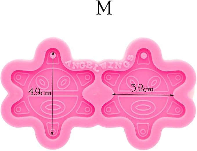 Resin Earring Mold Silicone Resin Jewelry Molds Hexagon Shape Epoxy Resin Casting Molds for Women Earring Crafts DIY Necklace Pendant Resin Mold