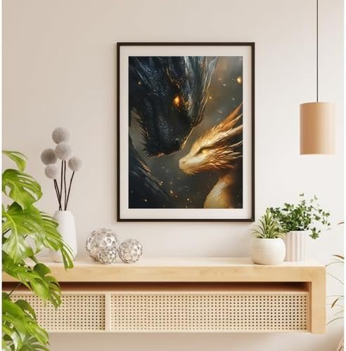 5D Diamond Painting Kits for Adults, Dragons Diamond Art Kits 12x16 in - Image 5