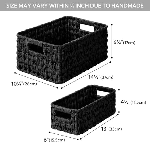 GRANNY SAYS Wicker Baskets for Shelves, Large Woven Baskets for Organizing - Image 2