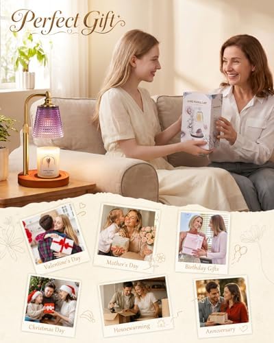 Hong-in Candle Warmer Lamp with Timer, Birthday Gifts for Women, Purple - Image 6