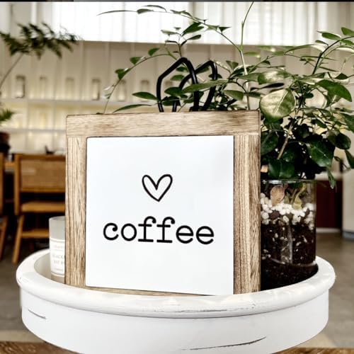 Coffee Decor Set, Wooden Box Signs for Home Decor, Freestanding Coffee Sign for Table Shelf Desk Counter, Cafe Sign, Coffees Lover Home Kitchen Decors - Image 4