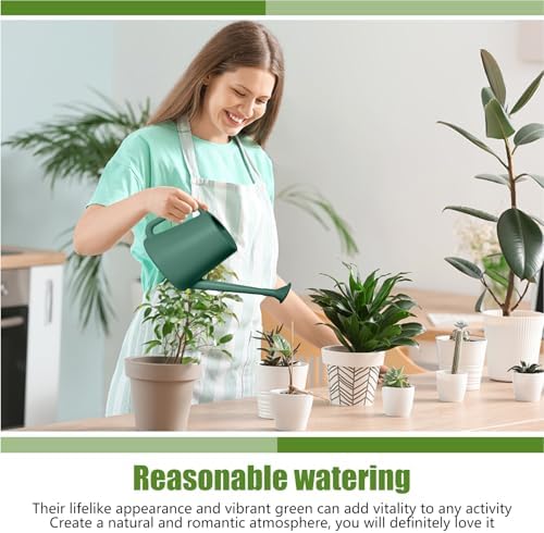 ZXJ Plant Watering Can - for Indoor and Outdoor Home Garden Plants - with Long Spout - Blackish Green - 1/2 Gallon - Image 3